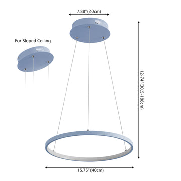 Brice Modern Contemporary Iron Integrated LED Pendant